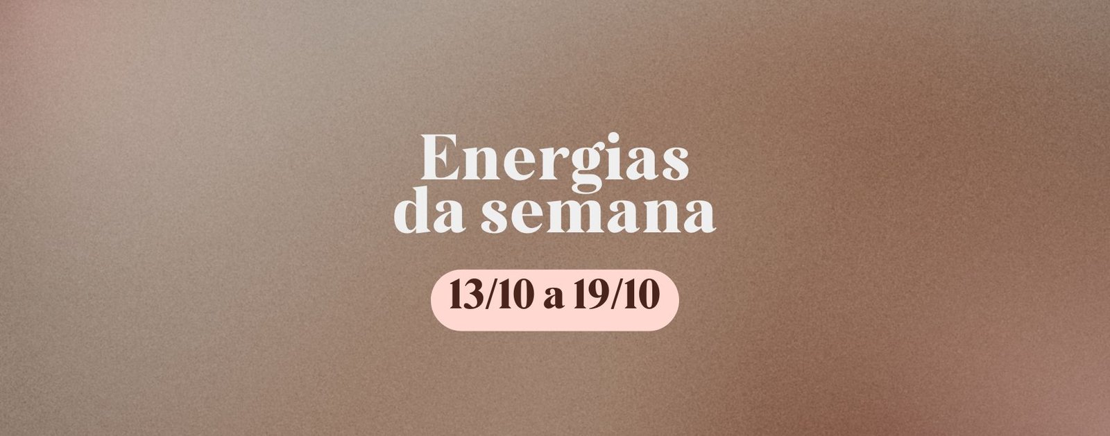 energias da semana